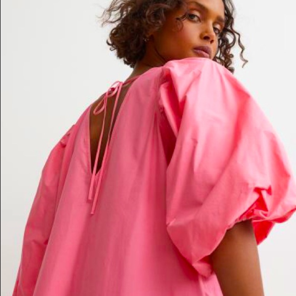Puff sleeve maxi dress